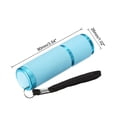 thumbnail image 2 of Unique Bargains 9 LED Glow in Dark Flashlights, 2 Pcs Mini Flashlight Rubber Coated Flashlight with Strap, Blue, 2 of 6