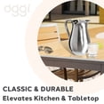 thumbnail image 3 of Pitcher Oggi de agua de acero inoxidable con protector de hielo, 2 litros y 68 onzas, 3 of 7