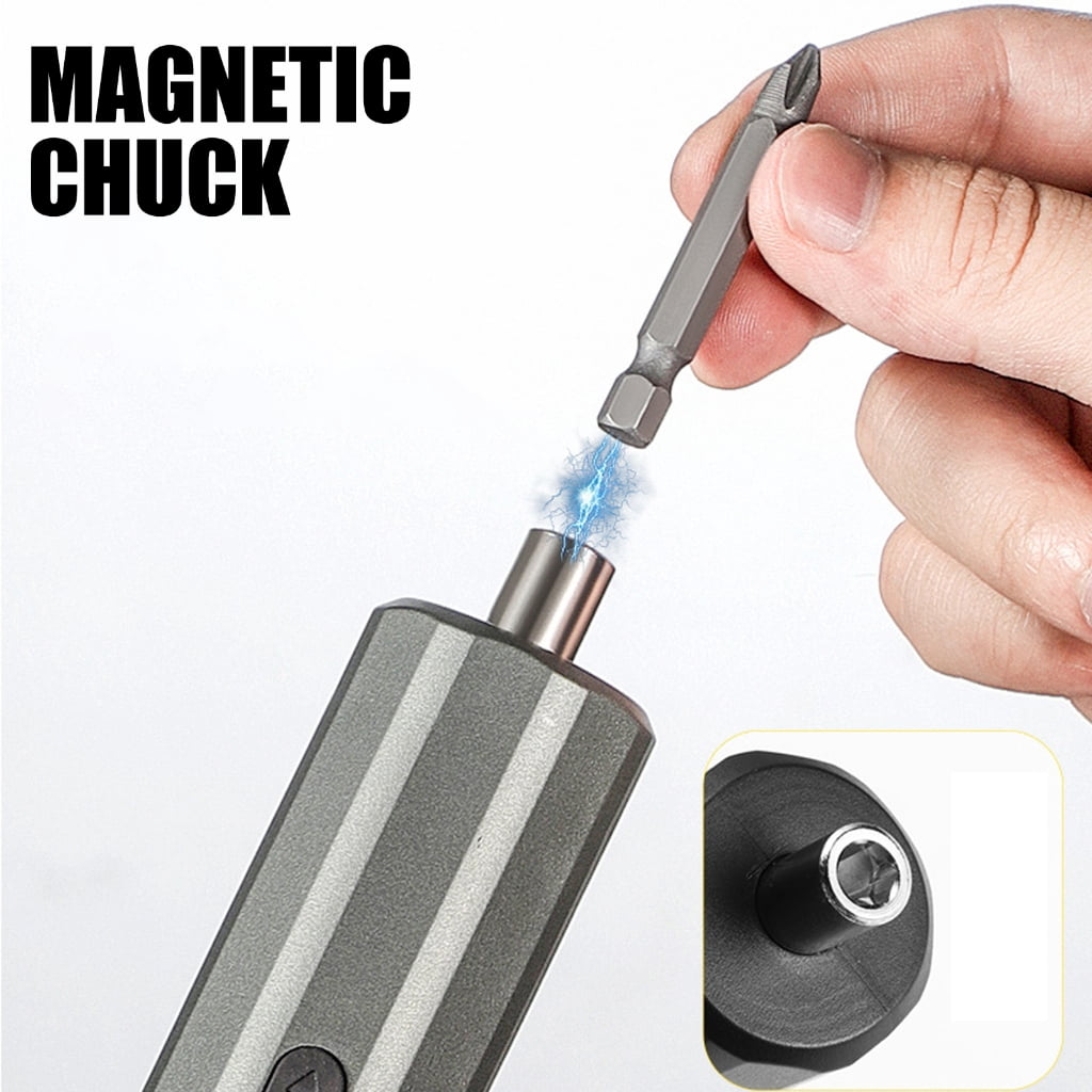 MOMOJIA Cordless Electric Screwdriver Set With Steel Bit And Fast Charging Cord