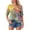 C-Yellow241, variant on DHFJKG Tshirts Shirts For Women Boho Top Rainbow Print 3/4 Sleeve V Neck Loose Fit Graphic Tees Retro Bohemian Comfy Tops