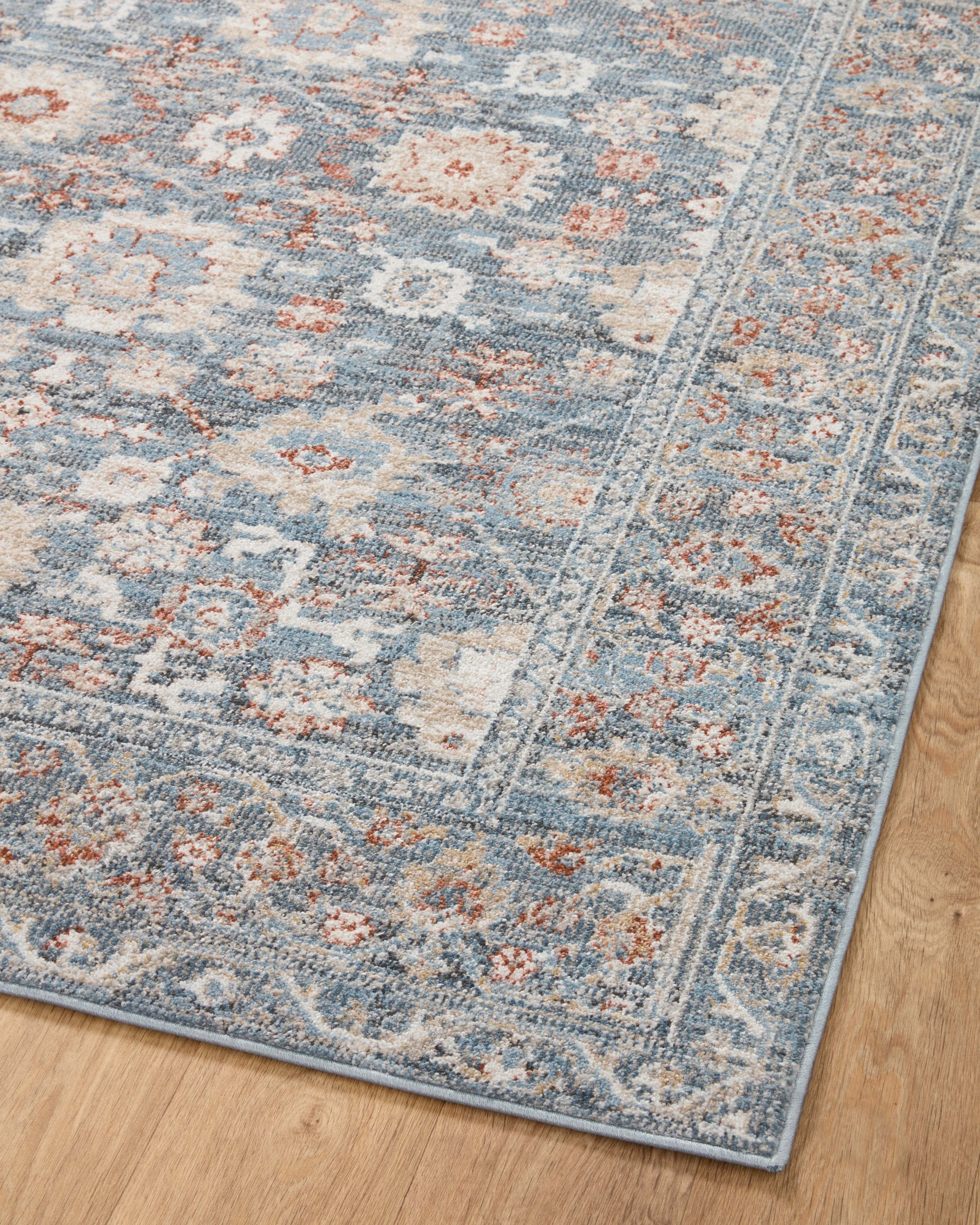 Loloi Odette Sky / Rust 7'-10" x 10' Area Rug