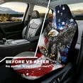 thumbnail image 4 of Uorisanigo Eagle Flag Car Seat Covers Breathable Front Seat Cover Anti-Slip Back Fabric Waterproof Car Seat Cover Easy to Install Universal for Cars Truck SUV Van, 4 of 7