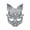 Silver, variant on Realistic Rabbit Mask,Full Face Chinese Style Mask,Resin Bunny Masks Fancy Dress for Halloween Carnival Party