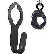 Heldig Garden Hose Holder, Metal Garden Hose Carrier Cast Iron Black