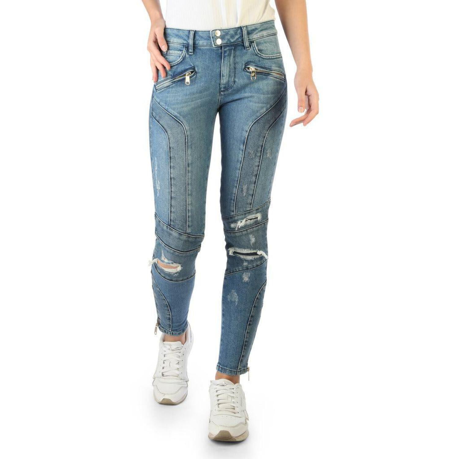 Tommy Hilfiger Women's Gigi Hadid Destroyed Moto Jeans US 6 Denim Walmart.com