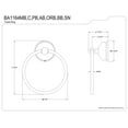 thumbnail image 2 of Kingston Brass Vintage 6" Towel Ring, 2 of 2
