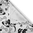 thumbnail image 4 of Ambesonne Bones Valance Pack of 2, Monochrome Puppy and Paws, 54"X12", Charcoal Grey and White, 4 of 5