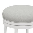 thumbnail image 4 of Hillsdale Furniture Aubrie Metal Backless Counter Height Padded Swivel Stool, White, 4 of 7