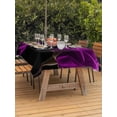 thumbnail image 2 of Outdoor Tablecloth with Umbrella Hole and Zipper, Purple Rose Rectangle Table Cloth 60x84 Inch Waterproof Tablecloth, Vintage Abstract Garden Flower Floral Black Picnic Table Cover for Patio Camping, 2 of 7
