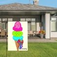 thumbnail image 3 of Amhnf Colorful Ice Cream Cone Garden Flag For Home Outdoor Garden Yard Decor 12x18 inch, 3 of 5