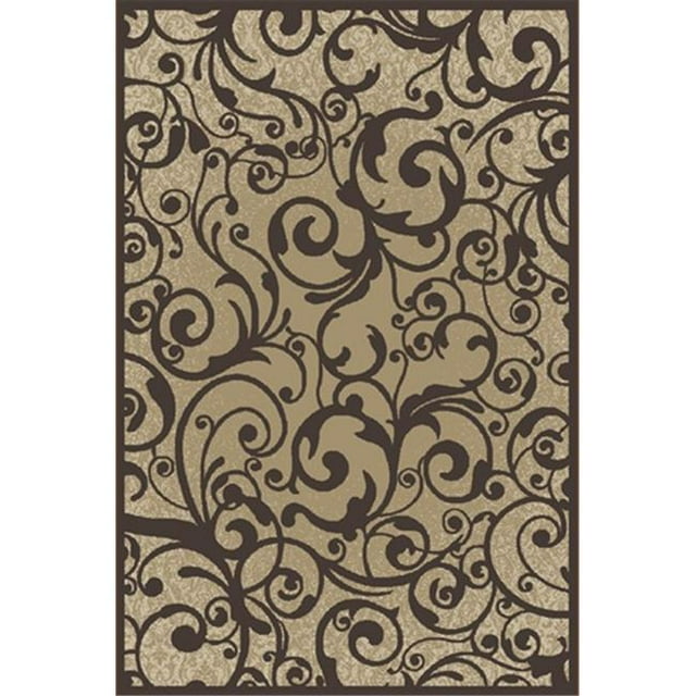 Radici Beige Tapis Rond Contemporain de Turquie - 5 Pi. 3 Po.