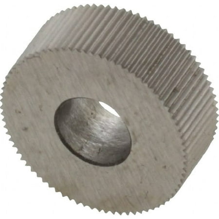 

Made in USA 1/2 Diam 70° Tooth Angle 50 TPI Standard (Shape) Form Type HSS Straight Knurl Wheel 3/16 Face Width 3/16 Hole Circular Pitch Bright Finish Series EP