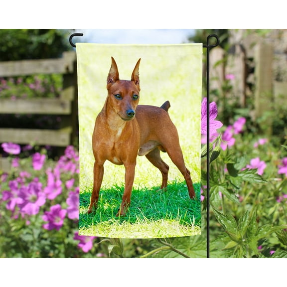 Miniature Pinscher Garden Flag