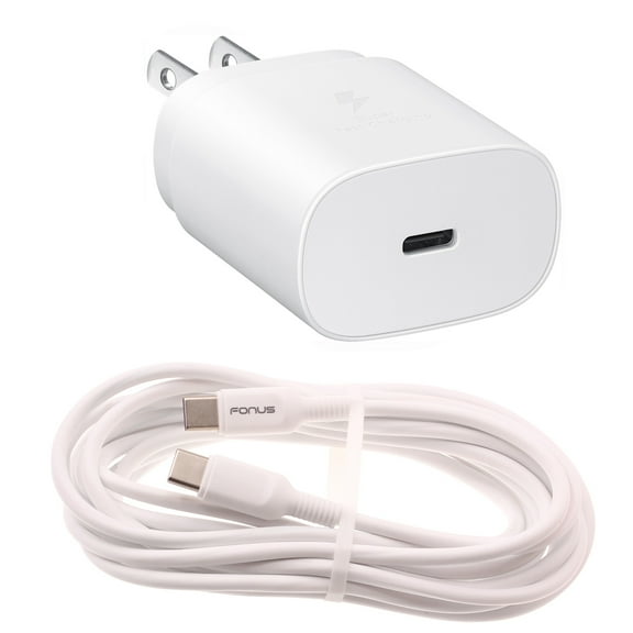 PD Type-C 25W Fast Home Charger for Samsung Galaxy A16 5G - 6ft USB-C Cable Quick Power Adapter Travel for Galaxy A16 5G