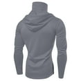 thumbnail image 5 of hotojiny Men's Performance Fishing Hoodie Shirt Fashion UPF 50+ Sun Protection Long Sleeve Muscle Shirts with Mask, 5 of 7