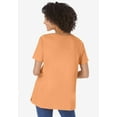 thumbnail image 2 of Woman Within Plus Size Perfect Short-Sleeve Keyhole Tee, 2 of 6
