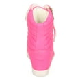 thumbnail image 4 of New Women Liliana Sue-49 Quilted Leatherette Round Toe High Top Wedge Sneaker, 4 of 5