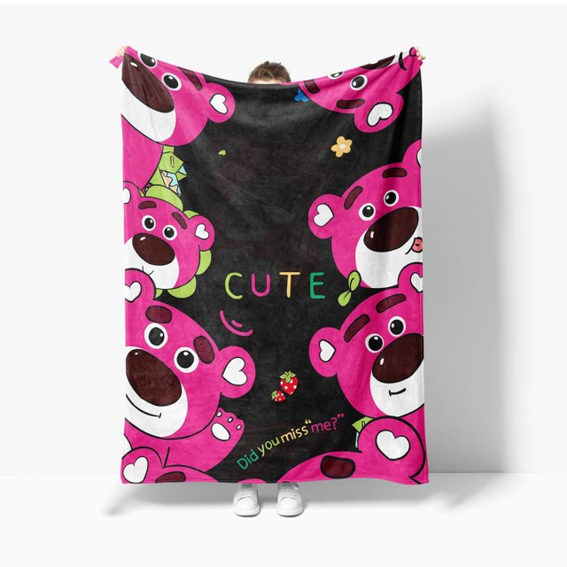 3D Printing, Cartoon Soft Double Flannel Blanket, Super Soft Blanket, Suitable For Living Room, Sofa