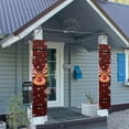 thumbnail image 3 of SEANATIVE Christmas Reindeer Porch Banners Red Stripes Party Hanging Banners Xmas Porch Sign Front Door Sign Decoration for Party Supplies for Indoor Outdoor 2 Piece, 3 of 7
