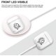 thumbnail image 3 of Funda para auriculares Funda protectora de PC dura transparente Lindo diseño de frutas de ocio de verano Funda antigolpes de carga para niñas/niños/mujeres (Tierra 1) JM, 3 of 4