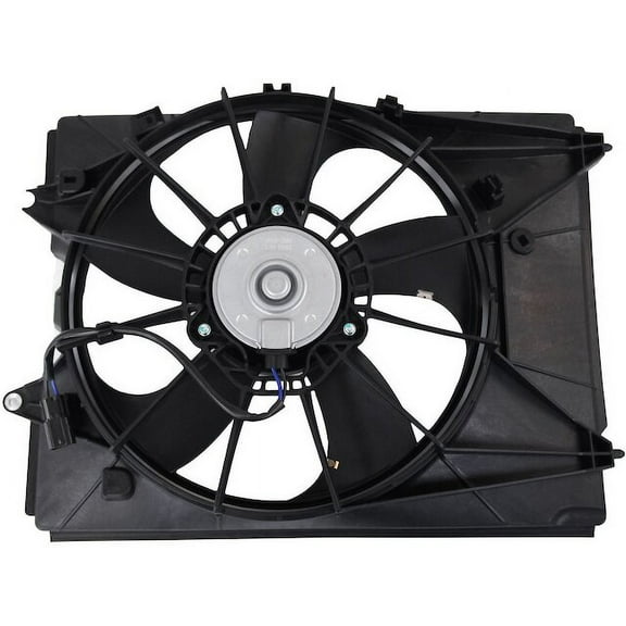 Left Driver Side Auxiliary A/C Condenser Radiator Fan Assembly - Compatible with 2016 - 2022 Honda Pilot Sport Utility 3.5L V6 2017 2018 2019 2020 2021