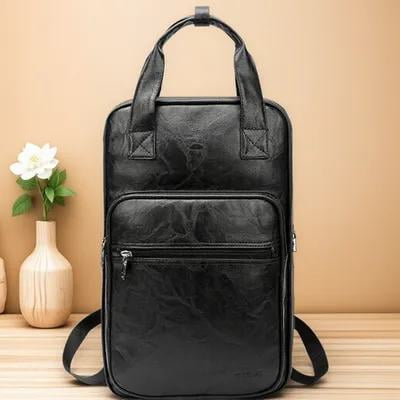 OUNONA Drummer Accessories Drumstick Backpack Black PU 1Pcs For Daily Use