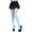 A-Light Blue37, variant on Womens Thigh-High Stockings Solid Color Sheer Over-The-Knee Socks Stretchy Stylish Valentine'S Day Lady Long Socks