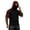 Black&14#0408V, variant on Garbnen Ice Silk Sun Hoodie Mens Raglan UPF 50 Sun Protection Men Rash Guard Short Sleeve with Face Mask Quick Dry Cooling Summer Workout Men Fishing Shirt