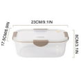 thumbnail image 2 of Moocorvic Plastic Food Storage Containers with Lids Reusable Food Containers for Home, Picnic, Travel, Microwave Safe, 2 of 8
