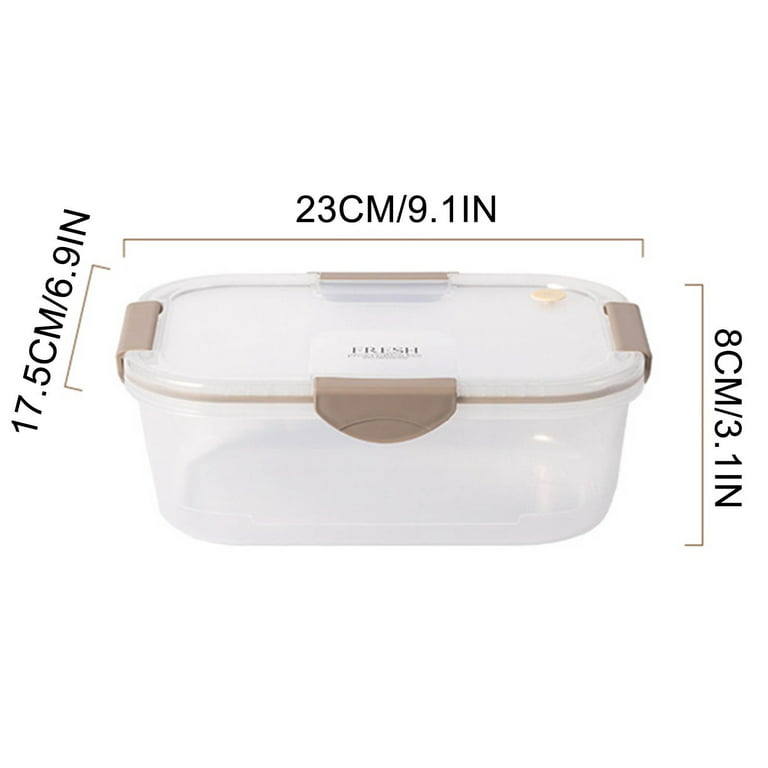 Ovzne Womens Clear Lunch Box, Adult Bento Box Lunch Box, Leakproof