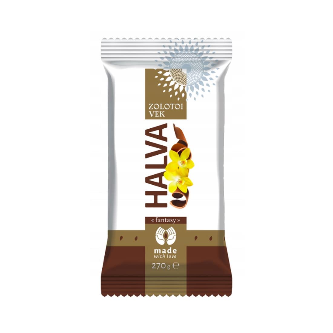 Sunflower Halva With Cocoa (Pack Of 3) 270G/9.52Oz By Golden Age