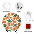 thumbnail image 4 of Yiaed Autumn Pumpkins Print Bone China Decorative Plate Ceramic Dinner Plates Art Crafts with Display Stand-6in, 4 of 6