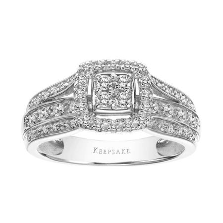 Keepsake Faith 3/8 Carat T.W. Certified Diamond 10kt White Gold Ring