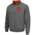 thumbnail image 2 of Men's Colosseum Charcoal Clemson Tigers Tortugas Logo Quarter-Zip Pullover Jacket, 2 of 3