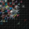 thumbnail image 3 of Berman, Ken 15x15 Black Modern Framed Museum Art Print Titled - Rainbow Geo II, 3 of 5