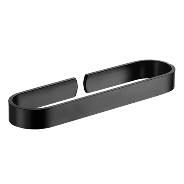 ZheElen Towel Rack Without Drilling Easy Installation Space-saving Stylish Finish Bathroom Towels Rack black 300mm 1Set