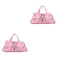 thumbnail image 1 of VONKY Cloth Girls Latin Dance Bag Five Satin Beautiful And Durable And Hardware Pull Head Is Smooth Pink long yarn 2Set, 1 of 6