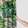 thumbnail image 3 of Orinice Palm Leaf Shower Curtain,Green Tropical Plant Print on Pink Shower Curtain Design,Waterproof Polyester Fabric Bathtub Curtain with 12 Hooks 60x72, 3 of 7