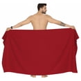 thumbnail image 5 of HAPPY BAY Men's Pareo Bath Trunk Swimwear Sarong Swim Beach Wrap One Size Red Summer Vacation Aloha, 5 of 5
