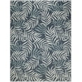 thumbnail image 5 of Nourison Garden Oasis Indoor/Outdoor Navy 9' x 12' Area Rug (9x12), 5 of 9