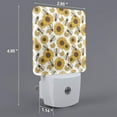 thumbnail image 2 of Sikiie Sunflowers and Bees Led Night Light, Warm White,Cool White Lights for Bathroom,Hallway,Bedroom, Kids Room-EU, 2 of 7