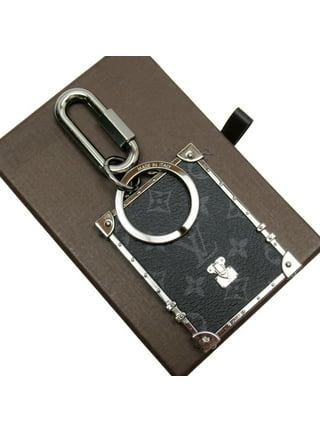 LOUIS VUITTON Damier Graphite Leather Rope Key Ring Holder Charm