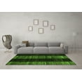 thumbnail image 3 of Ahgly Company Indoor Round Abstract Green Modern Area Rugs, 5' Round, 3 of 4