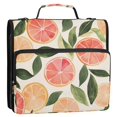 thumbnail image 5 of FORMRS Zipper Binder with Shoulder Strap 2-inch Ring 500 Sheet Capacity File Bag, Watercolor Grapefruit, 5 of 5