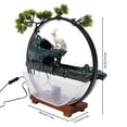thumbnail image 2 of Tabletop Waterfall Fountain Fish Tank Landscape Atomizer Water Ornament Indoor, 2 of 11