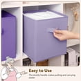 thumbnail image 3 of GRANNY SAYS Cube Storage Bins, 11 Inch Foldable Fabric Storage Baskets for Organizing, Dual Handle Organizer Bins, 6-Pack, Purple Gradient, 3 of 7