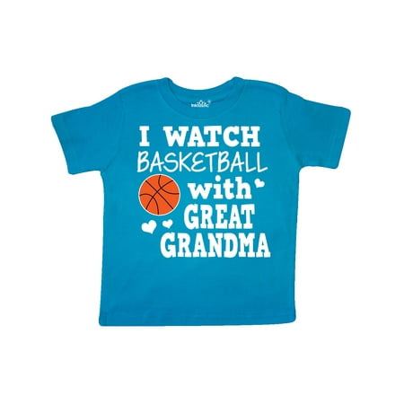 

Inktastic I Watch Basketball with Great Grandma Gift Toddler Boy Girl T-Shirt