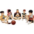 thumbnail image 1 of New Hanamichi Sakuragi, Kaede Rukawa Figure, Sitting 5pieces Anime Figures 8cm/3.1inch Handmade PVC Game Character Decoration Gift, 1 of 6