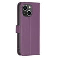 thumbnail image 4 of SaniMore Case for iPhone 14 Plus (6.7" 2022), PU Leather Flip Folio Book Protective Cover with Cash Pocket Magnetic Clasp Credit Card Holder Kickstand Men Women TPU Shockproof Wallet Shell, Purple, 4 of 11