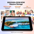 thumbnail image 6 of FITIFUN 7 inch Tablet Android 15 Tablets, 8GB RAM 32GB ROM 1TB Expand, Five-Core, HD Display, Wi-Fi, Bluetooth-Black, 6 of 8